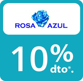 en compras superiores a 50€ en Rosa Azul