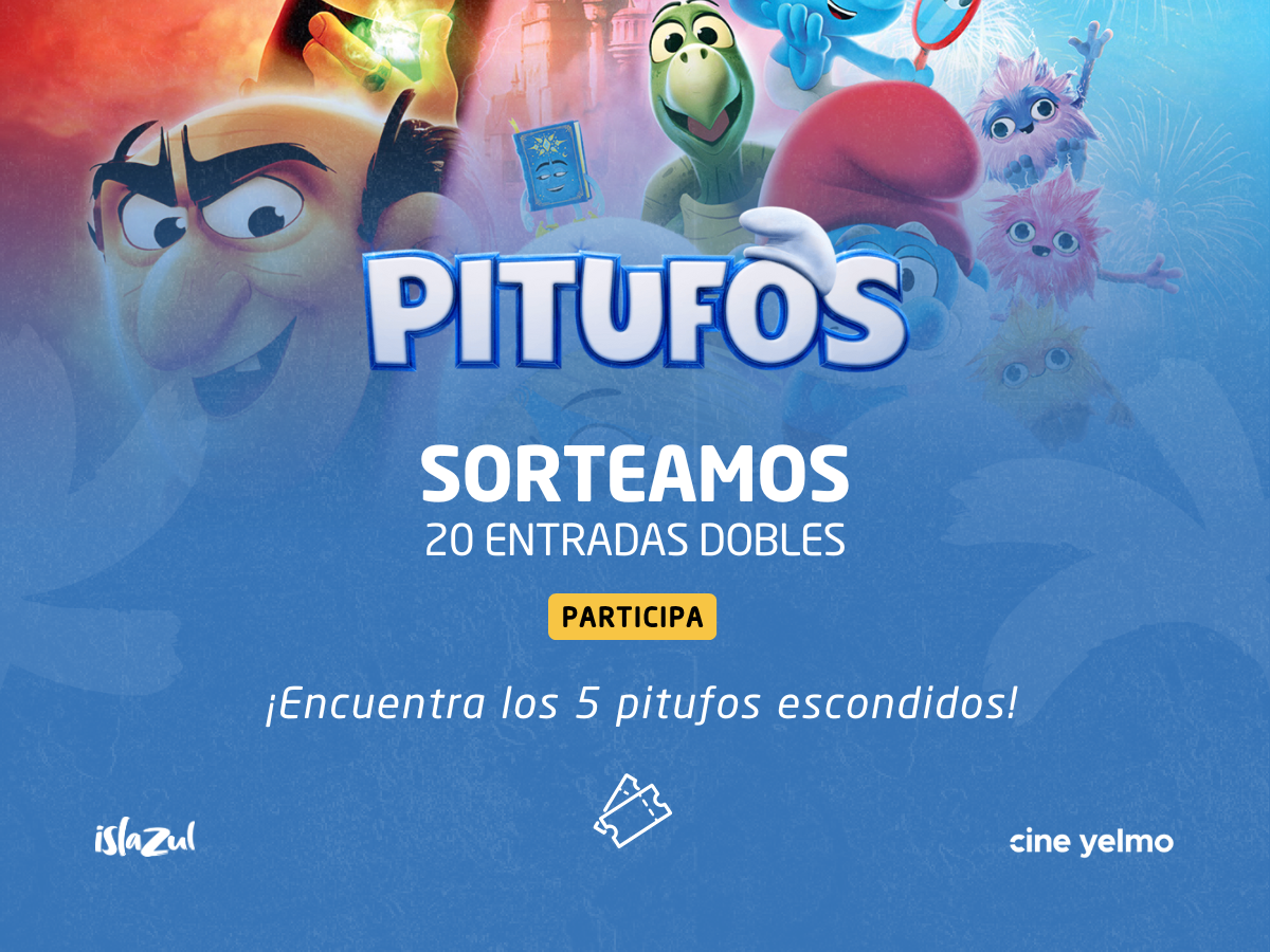 Sorteo exclusivo de 20 Entradas Dobles para la Nueva Película de Pitufos