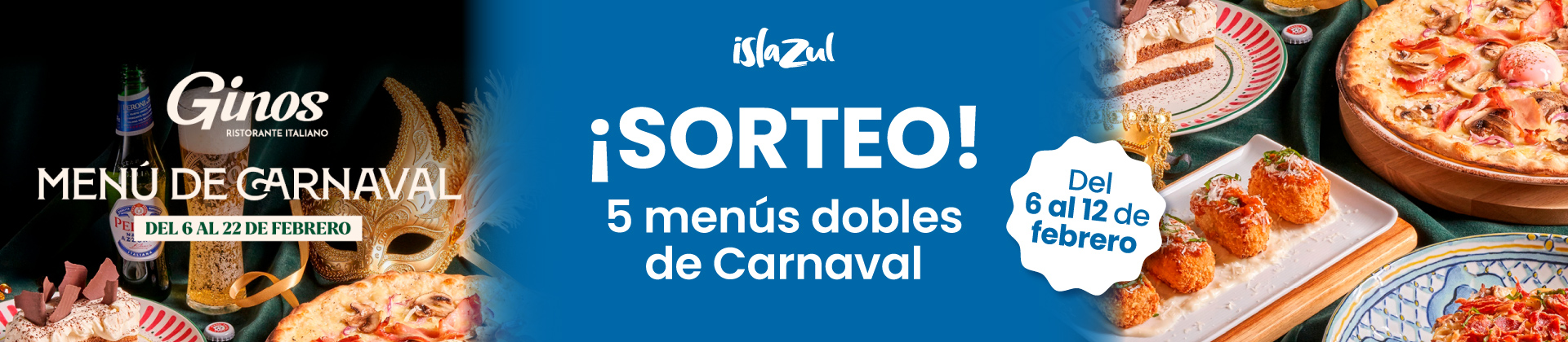 ¡Celebra el Carnaval en Islazul con sabor italiano gracias a Ginos!
