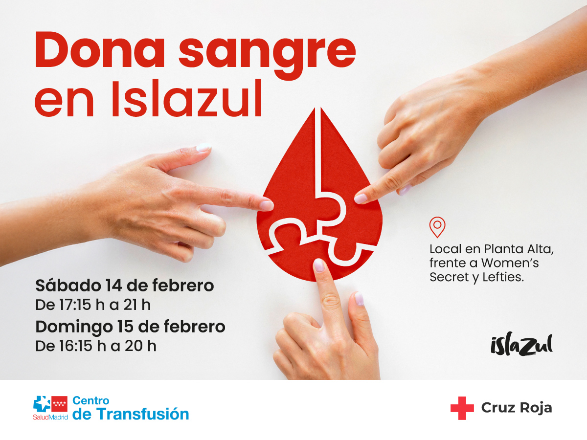Salva vidas con Cruz Roja y al Centro de Transfusión de la Comunidad de Madrid