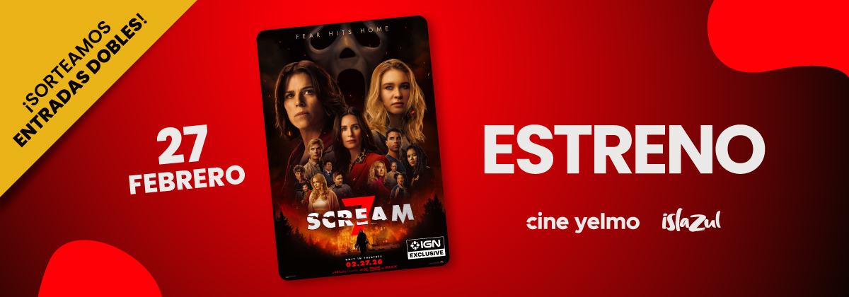 ¡Sorteo de entradas dobles para Scream 7 en Islazul!