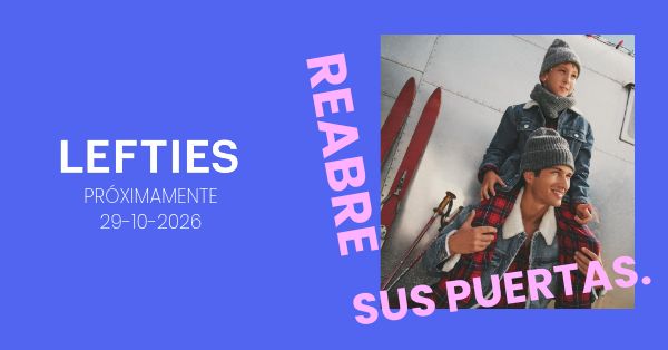 Lefties reabre el 29 de octubre, con una tienda renovada y con más de 2.000 m2 de superficie
